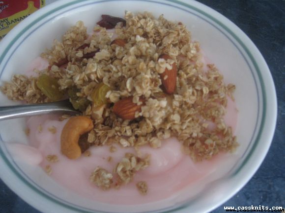 serving the granola
